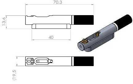 Nova Guitar Parts Sada Ladenia pre 8-strunovú Headless Gitaru Čierna
