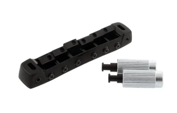Gotoh 510FB Uzamykateľná kobylka Tune-O-Matic pre 6-strunovu gitaru Les Paul –  Čierna
