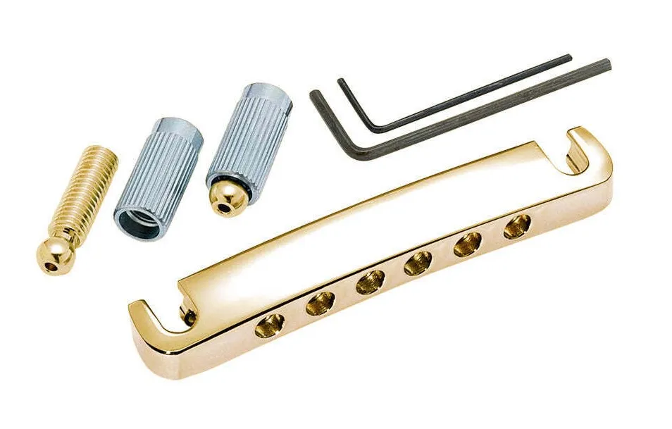 Gotoh 510FA Záves Strún Pre 6-strunovú Gitaru Typ LesPaul Zlatá Gotoh 510FA Záves Strún Pre 6-strunovú Gitaru Typ LesPaul Zlatá