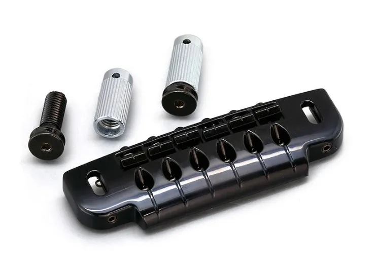 Gotoh 510UB Uzamykateľná kobylka Wrap-around pre 6-strunovú gitaru – Čierna
