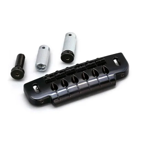 Gotoh 510UB Uzamykateľná kobylka Wrap-around pre 6-strunovú gitaru – Čierna