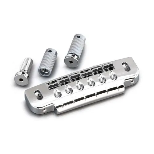 Gotoh 510UB uzamykateľná kobylka Wrap-around pre 6-strunovú gitaru – Chróm