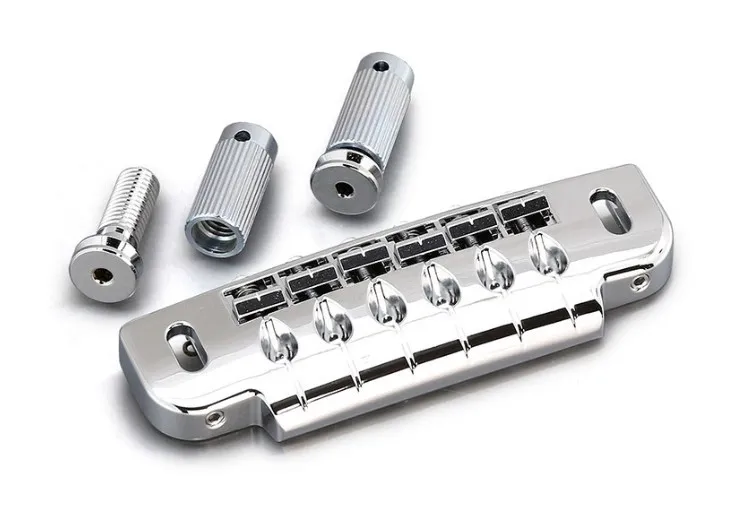 Gotoh 510UB uzamykateľná kobylka Wrap-around pre 6-strunovú gitaru – Chróm