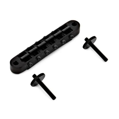 Gotoh GE103B Kobylka Tune-O-Matic pre 6-strunovú gitaru Les Paul, Čierna