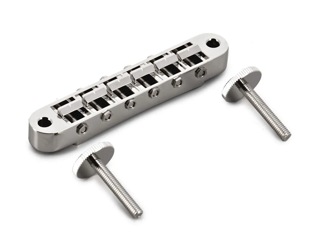Gotoh GE103B Kobylka Tune-O-Matic pre 6-strunovú gitaru Les Paul, Chróm