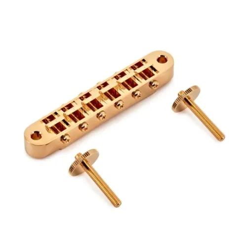 Gotoh GE103B Kobylka Tune-O-Matic pre 6-strunovú gitaru Les Paul, Zlatá