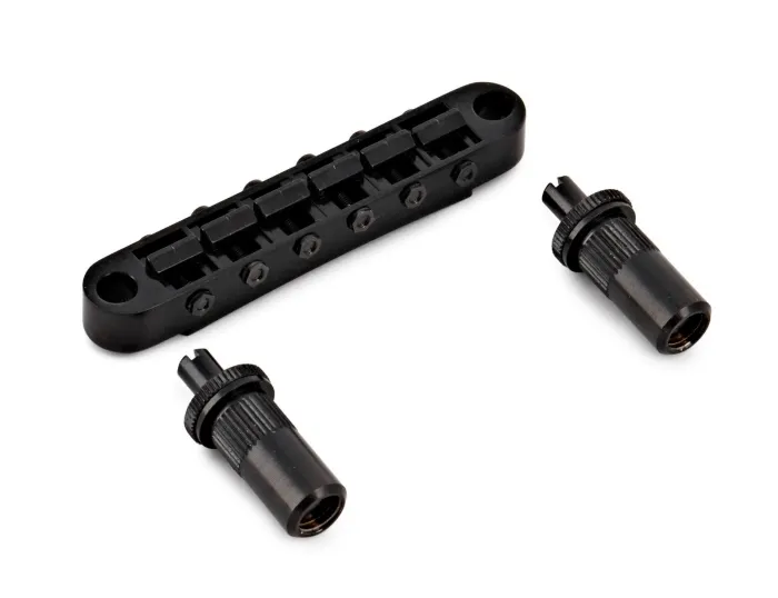 Gotoh GE103B-T Kobylka Tune-O-Matic pre 6-strunovú gitaru Les Paul, Čierna