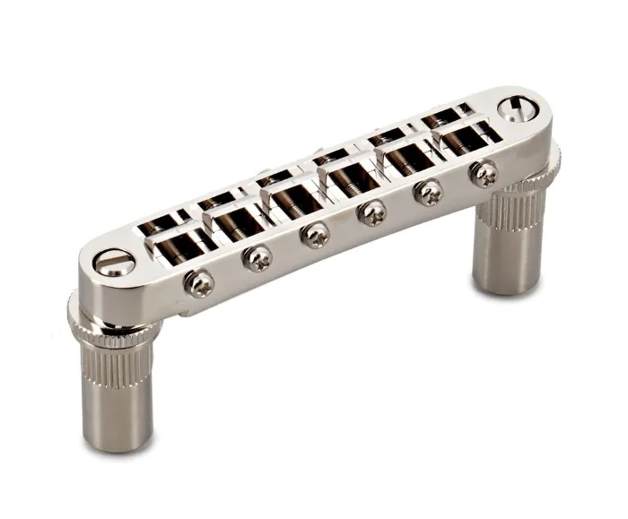 Gotoh GE103B-T – Kobylka Tune-O-Matic pre 6-strunovú gitaru Les Paul, Nikel Gotoh GE103B-T – Kobylka Tune-O-Matic pre 6-strunovú gitaru Les Paul, Nikel