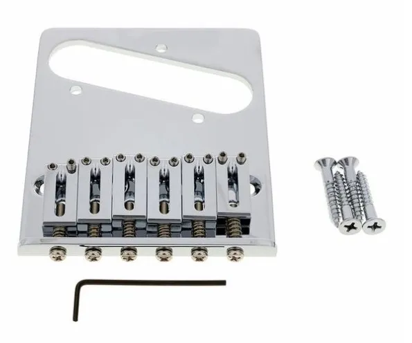 Gotoh GTC202 Pevná kobylka pre 6-strunovú gitaru typ Tele, mosadz – Chrom Gotoh GTC202 Pevná kobylka pre 6-strunovú gitaru typ Tele, mosadz – Chrom