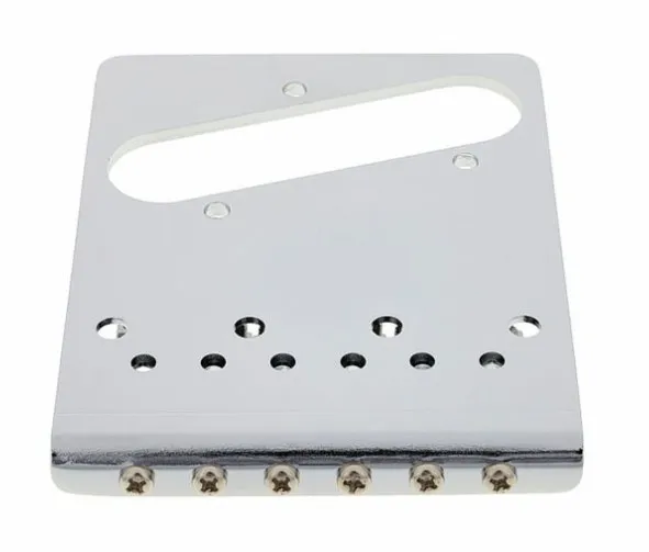 Gotoh GTC202 Pevná kobylka pre 6-strunovú gitaru typ Tele, mosadz – Chrom Gotoh GTC202 Pevná kobylka pre 6-strunovú gitaru typ Tele, mosadz – Chrom