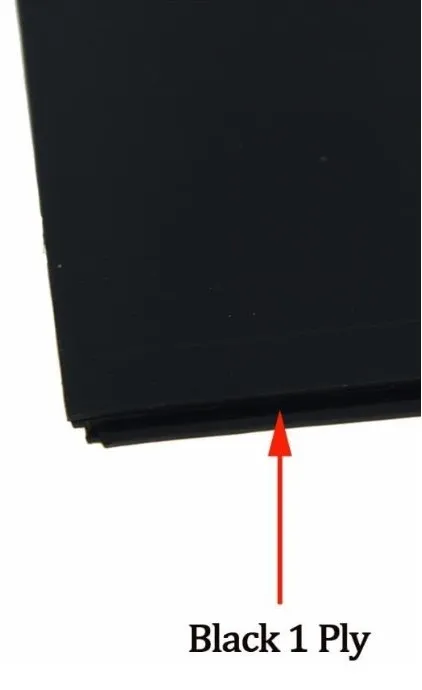 Hosco plastova doska na pickguard, čierna 1-vrstva 300 x 450 x 2,0 mm