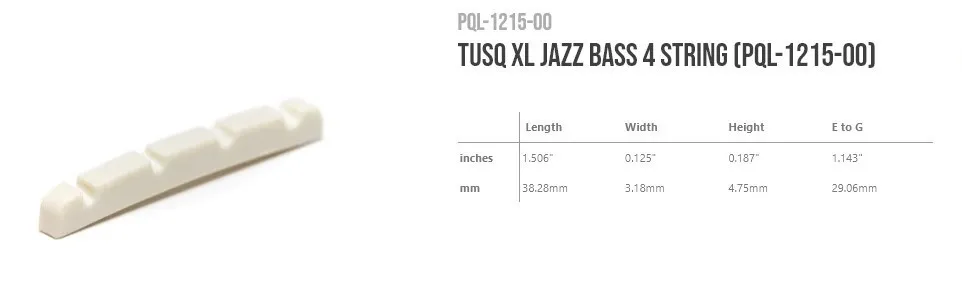 GraphTech TUSQ XL Nultý pražec na basgitaru PQL-1215-00