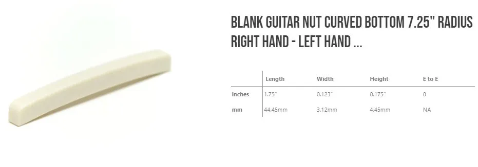 GraphTech TUSQ Gitarový nultý pražec PQ-1000-00 GraphTech TUSQ Gitarový nultý pražec PQ-1000-00