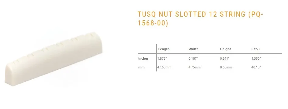 GraphTech TUSQ Gitarový nultý pražec PQ-1568-00 GraphTech TUSQ Gitarový nultý pražec PQ-1568-00