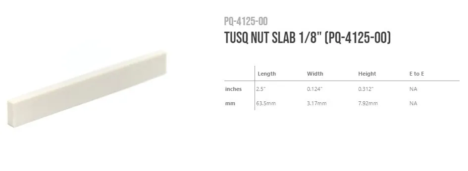 GraphTech TUSQ tablička na nultý pražec PQ-4025-00