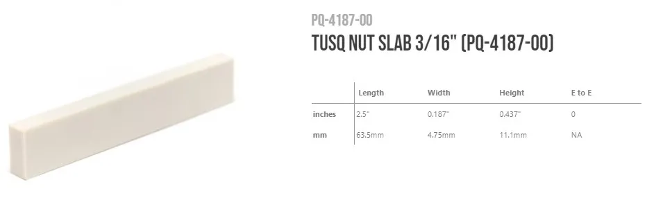 GraphTech TUSQ Tablička na Nultý Pražec PQ-4187-00
