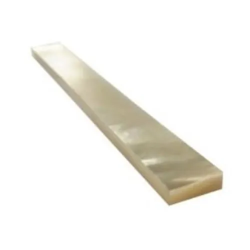 White Mother of Pearl Saddle Blank – Perleťová tehlička 85 x 3 x 10 mm