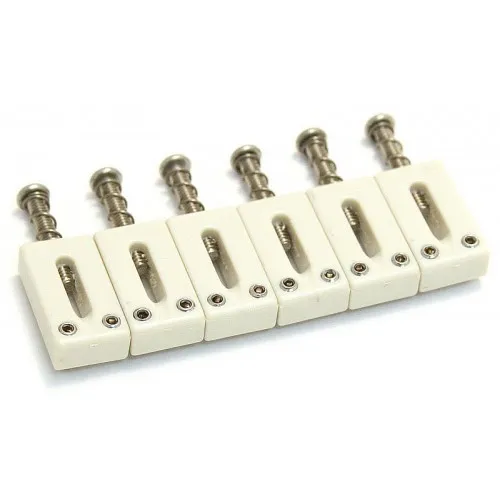 GraphTech PQ-8100-NO – TUSQ sedlá pre 6-strunový Telecaster, Biela