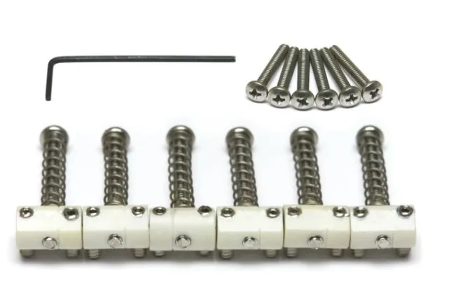 GraphTech PQ-8166-00 – TUSQ sedlá pre 6-strunový Vintage Telecaster, Biela