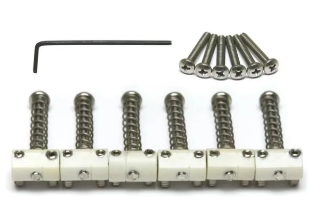 GraphTech PQ-8166-00 – TUSQ sedlá pre 6-strunový Vintage Telecaster, Biela