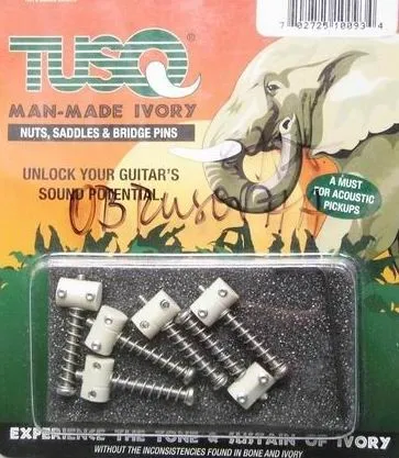 GraphTech PQ-8166-00 – TUSQ sedlá pre 6-strunový Vintage Telecaster, Biela