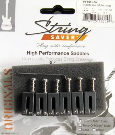 GraphTech PS-8001-00 String Saver – Sedlá Offset pre Strat & Tele, Čierne GraphTech PS-8001-00 String Saver – Sedlá Offset pre Strat & Tele, Čierne