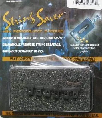 GraphTech PS-8616-00 – Sedlá pre 6-strunovú kobylku Tune-O-Matic, Čierne