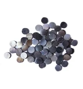 Čierno-šedá perleťová polohová značka kruhová – 5 mm