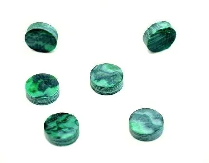 Abalone Zelená polohová značka kruhová – 6 mm
