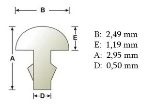 Sintoms pražcový drôt 2,49mm (18% Extra Hard) ST 2,5 EH