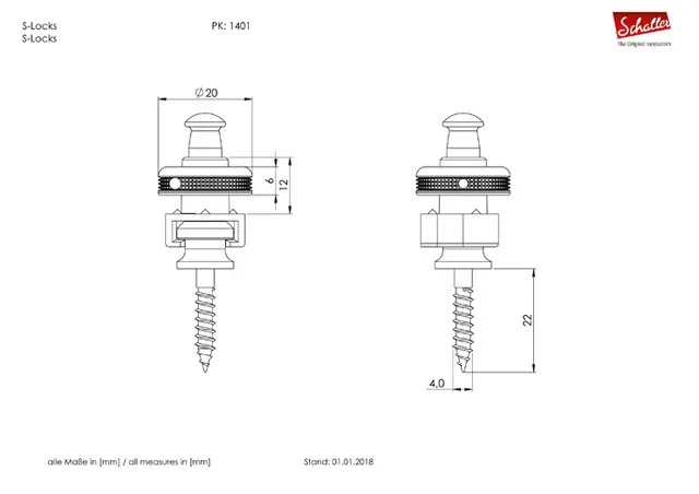 Schaller S-Locks M Uzamykací Úchyt Pásu Čierna