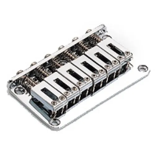 Partsland JPN Pevná kobylka so strunami cez telo pre 6-strunovú gitaru typ ST – Chróm