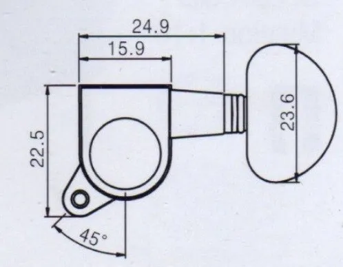 Partsland J03  Sada Ladiacich Mechanik Pre Elektrickú Gitaru 3L+3R Chrome