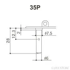 Gotoh 35P450 – Ladiace mechaniky pre klasickú gitaru, 6 mm, Nikel