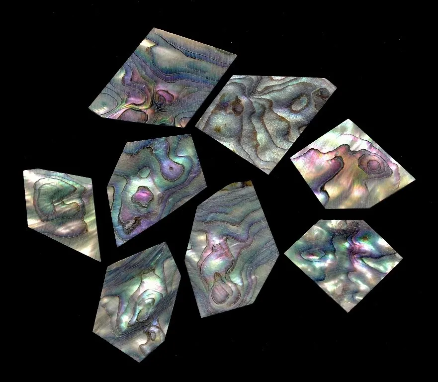 Inlay Red Abalone Pearl Blank – Perleťová sada 1,0 mm (27g)