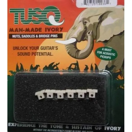 GraphTech PQ-8616-00 – TUSQ Tune-O-Matic 6-strun, biela