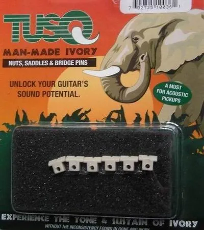 GraphTech PQ-8616-00 – TUSQ Tune-O-Matic 6-strun, biela