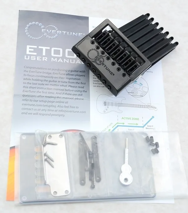 EverTune F7-model – Kobylka pre 7-strunovú gitaru, typ Strat Čierny Nikel EverTune F7-model – Kobylka pre 7-strunovú gitaru, typ Strat Čierny Nikel