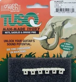 GraphTech PQ-8633-00 – TUSQ sedlá Epiphone 6-strun, biela