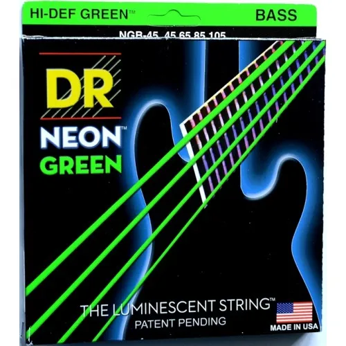 DR Strings NGB-45 Green Neon
