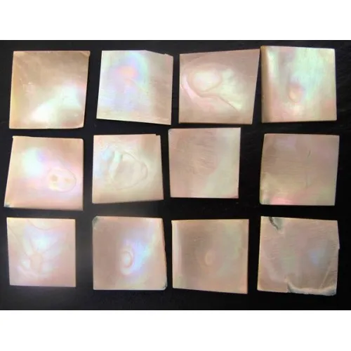 Inlay Gold-Green Turban Pearl Blank – Perleťový blok 25 x 25 x 1,5 mm