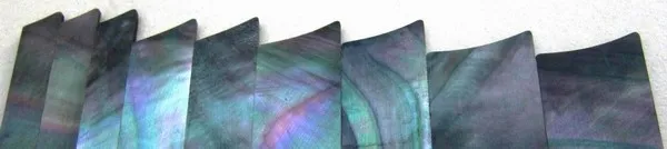 Čierno-šedé perleťové polohové značky – Sada