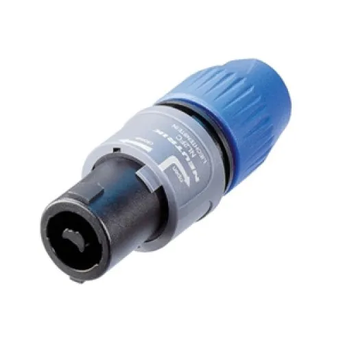 Neutrik NL2FX Speakon 2-pólová káblová zásuvka, čierno-modrá