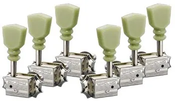 Schaller Original G-Series Deluxe Gitarové Ladiace Mechaniky 3L/3R Nickel