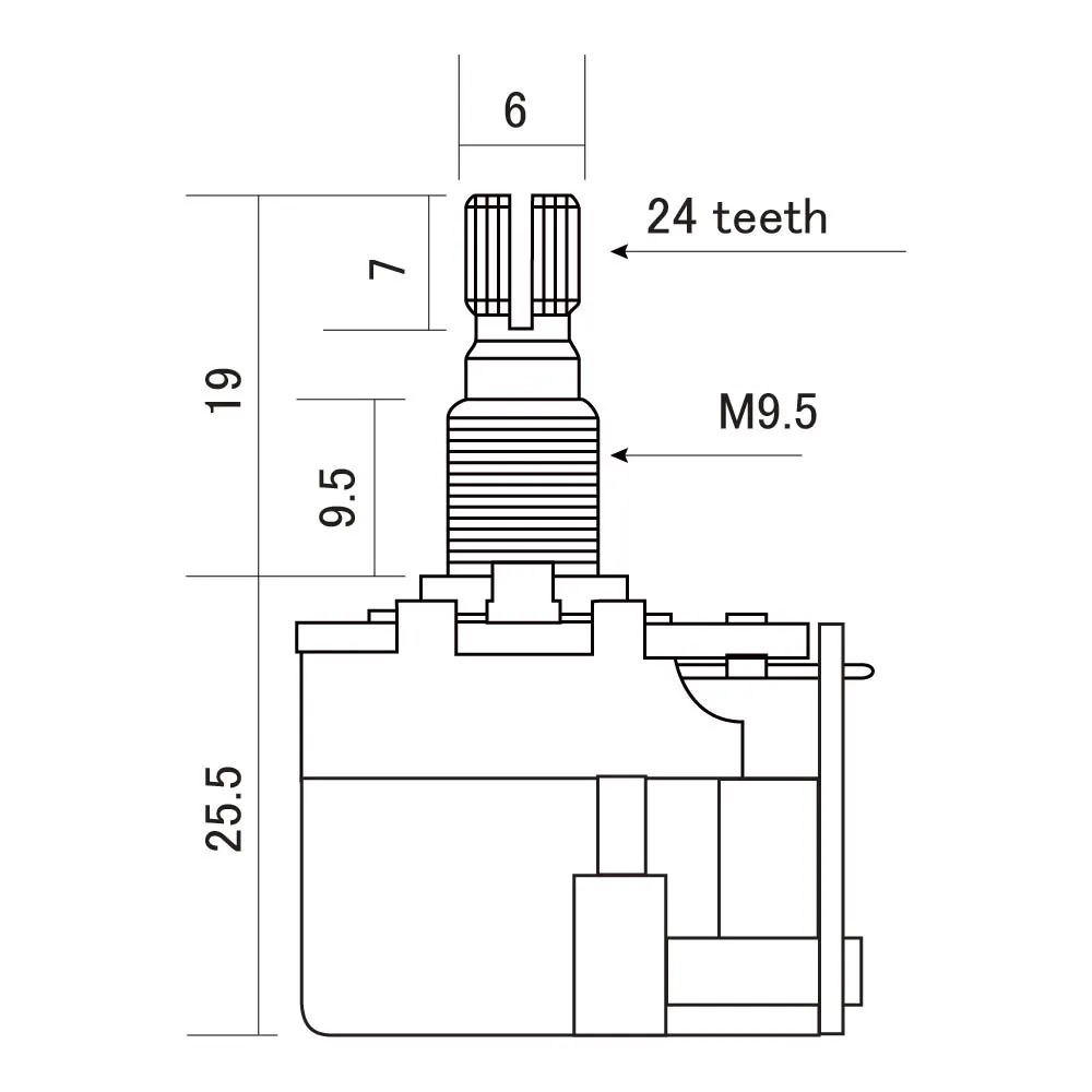 CTS Potenciometer A500K Push-Pull CTS Potenciometer A500K Push-Pull