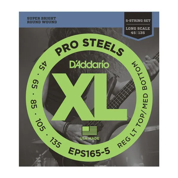 D’Addario EPS165-5 Struny pre 5-strunovú Basgitaru 045-135 