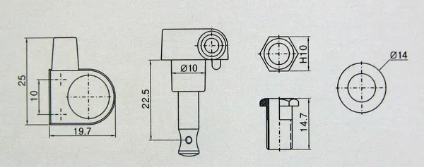 Partsland J82 Ladiaca Mechanika s Trňom Pre Elektrickú Gitaru Ľavá Čierna Partsland J82 Ladiaca Mechanika s Trňom Pre Elektrickú Gitaru Ľavá Čierna