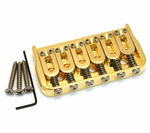 Hipshot - Pevná Kobylka pre 6-strunovú Gitaru typ ST – (.125), Zlatá (41060G)