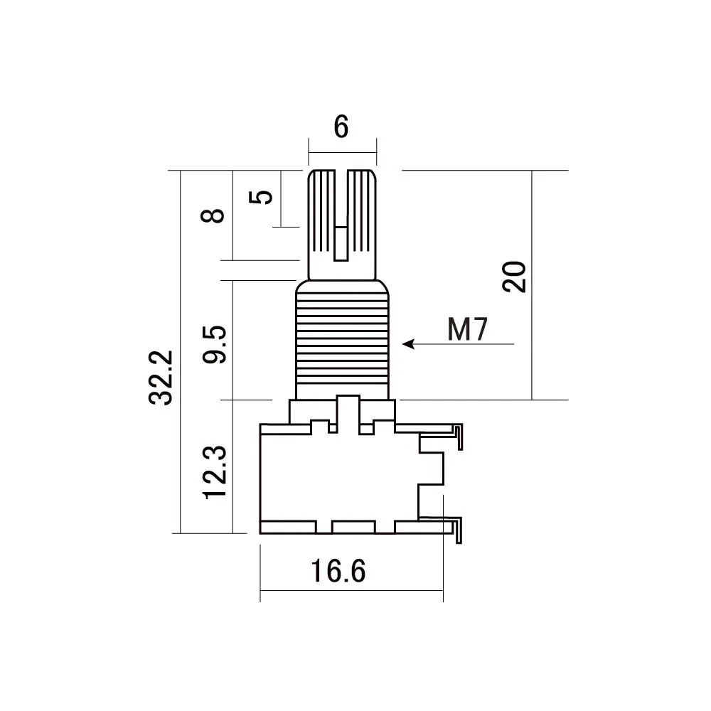 Gotoh Potenciometer Alps Balance 220KMN Center Click
