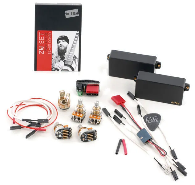 EMG Zakk Wylde Sada Gitarových Snímačov Active Čierna EMG Zakk Wylde Sada Gitarových Snímačov Active Čierna
